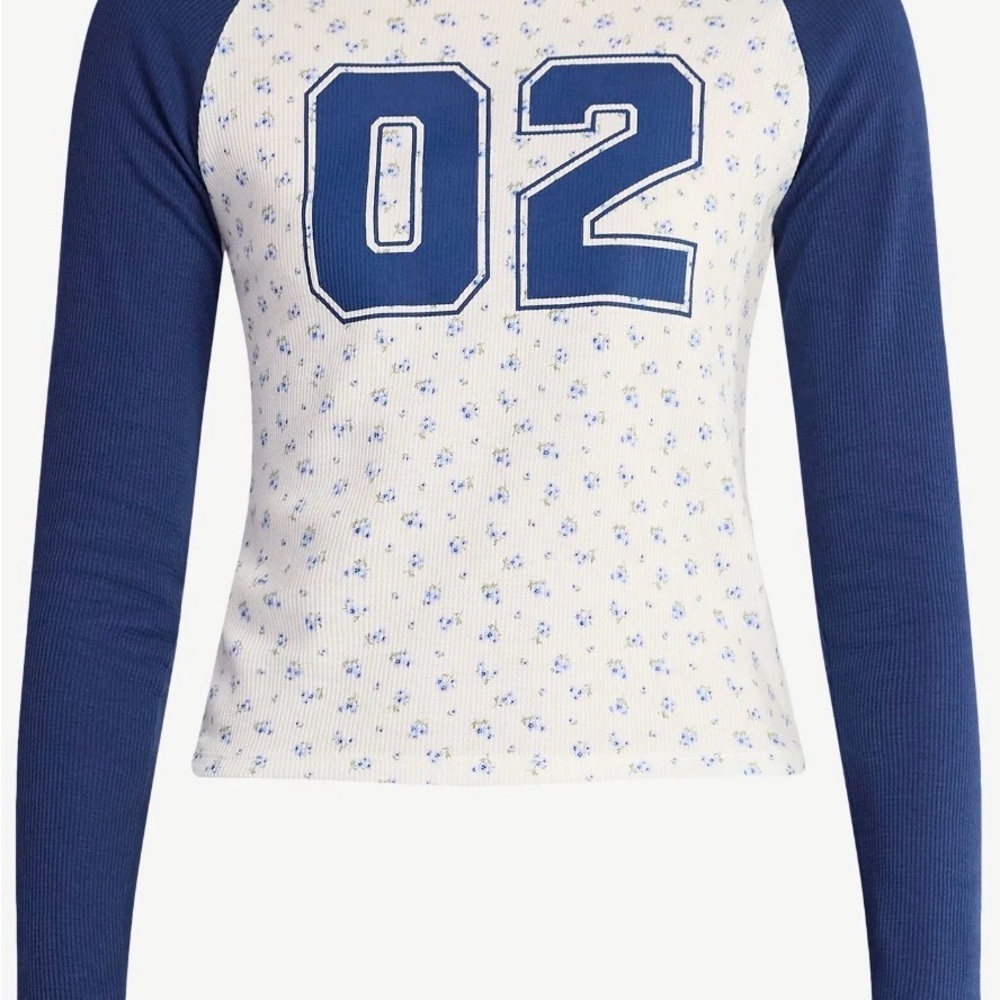 Women's Raglan Tee with Long Sleeves  size M   NWT - Picture 3 of 3